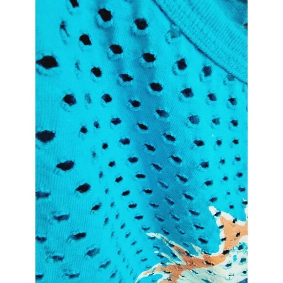 NFL Team Apparel Women's Miami Dolphins Teal Orange Long Sleeve Crop Top‎ Net - Picture 8 of 11